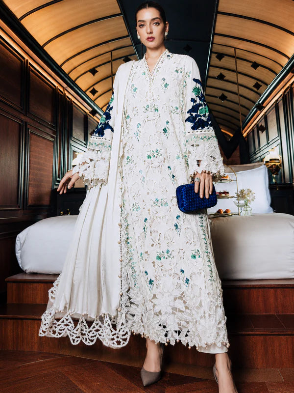 MARIA B D #J105 LAWN LUXURY EMBROIDERED 3PC