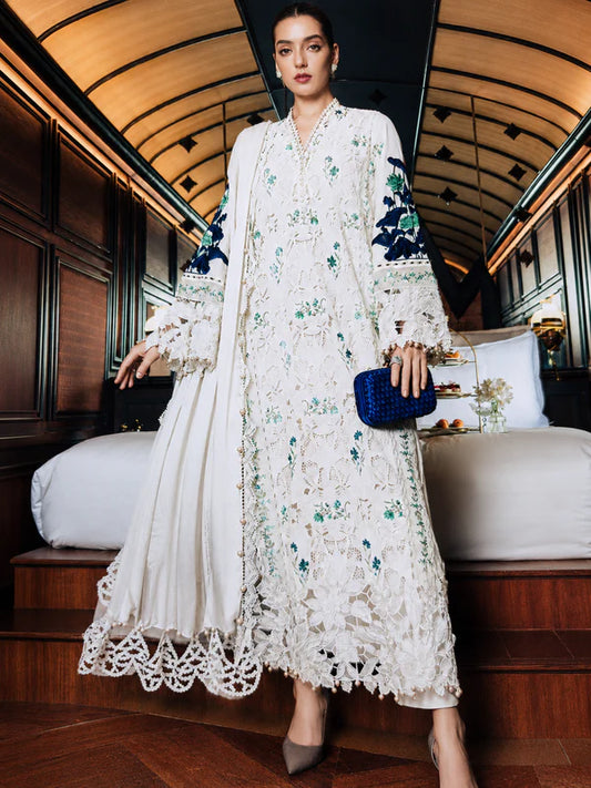 MARIA B D #J105 LAWN LUXURY EMBROIDERED 3PC